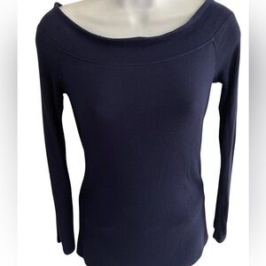 Goldray Sweater - M navy , modal spandex , back zip